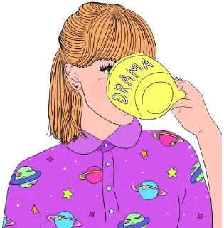 Sticker Girls in drawings @stickersb2b - 11