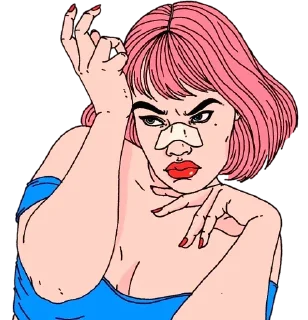 Sticker Girls in drawings @stickersb2b - 10