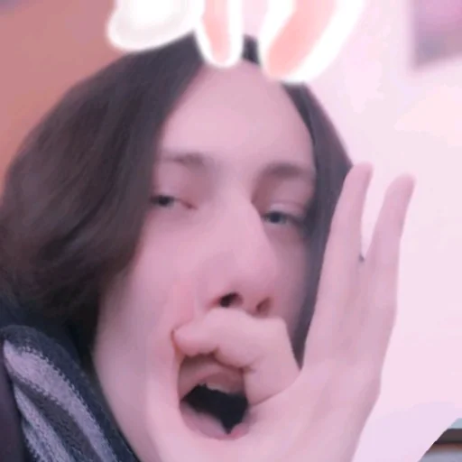 person human face lip