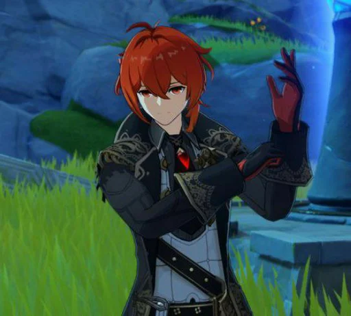 Стикер diluc @relaynime - 11