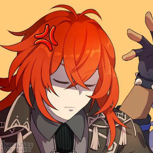 Стикер diluc @relaynime - 3