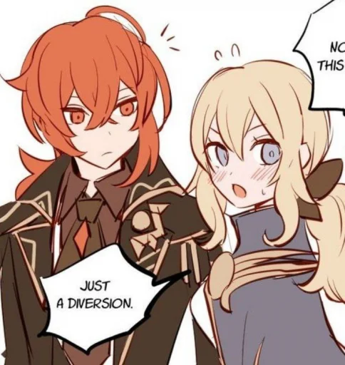 Sticker ♡ diluc × genie ♡ @itsgensharts - 11