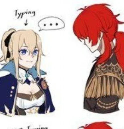 Sticker ♡ diluc × genie ♡ @itsgensharts - 8