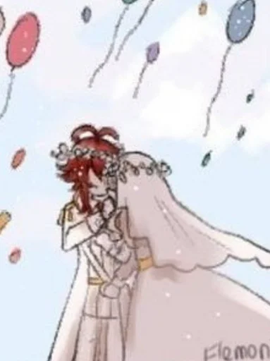 Sticker ♡ diluc × genie ♡ @itsgensharts - 6