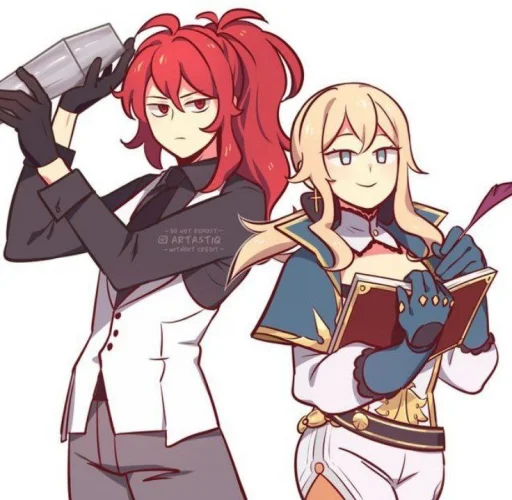 Sticker ♡ diluc × genie ♡ @itsgensharts - 4