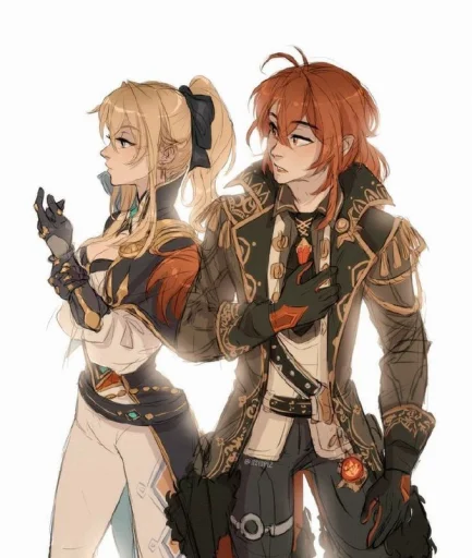 Sticker ♡ diluc × genie ♡ @itsgensharts - 3