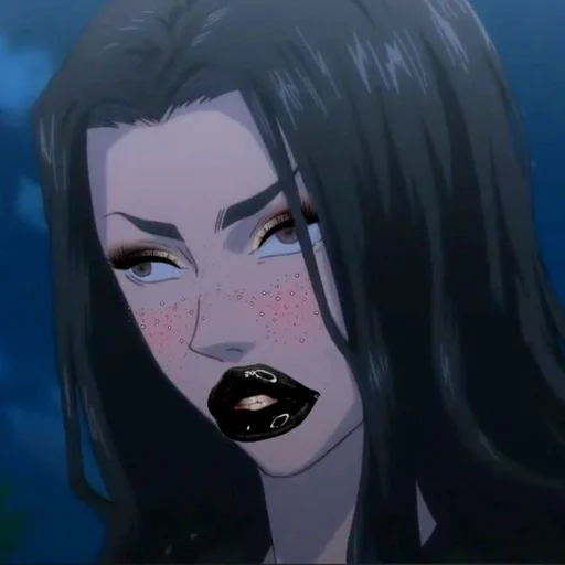 аниме мультфильм человеческое лицо