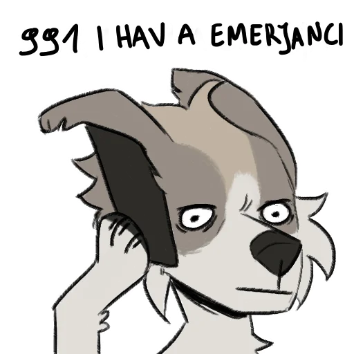 Sticker disasterlesbiandog - 1