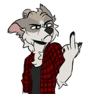 Sticker disaster lesbian dog - 8