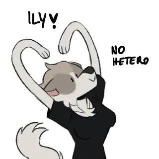 Sticker disaster lesbian dog - 6