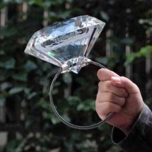 person holding transparent material