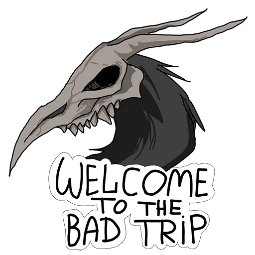 мультфильм плакат череп