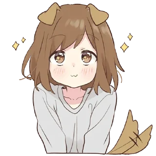 Sticker Собачка-тян @tg_sticks - 11
