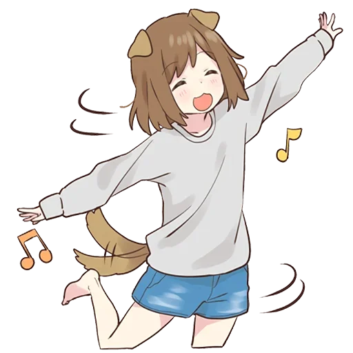 Sticker Собачка-тян @tg_sticks - 8