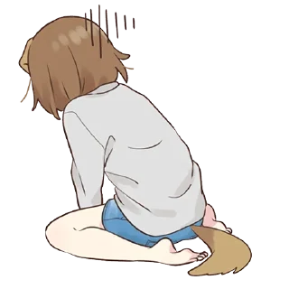 Sticker Собачка-тян @tg_sticks - 1