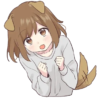Sticker Собачка-тян @tg_sticks - 10
