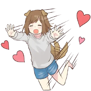 Sticker Собачка-тян @tg_sticks - 6