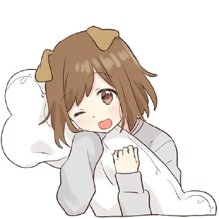 Sticker Собачка-тян @tg_sticks - 9