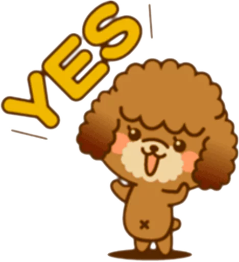Sticker dogpudel - 1