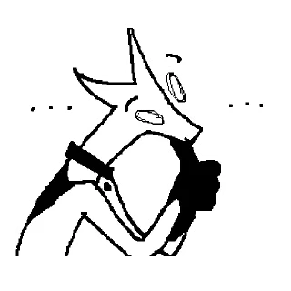 Стикер дудлеволчара (@volchz) - 11