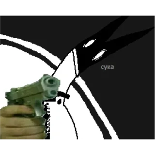 Стикер дудлеволчара (@volchz) - 1