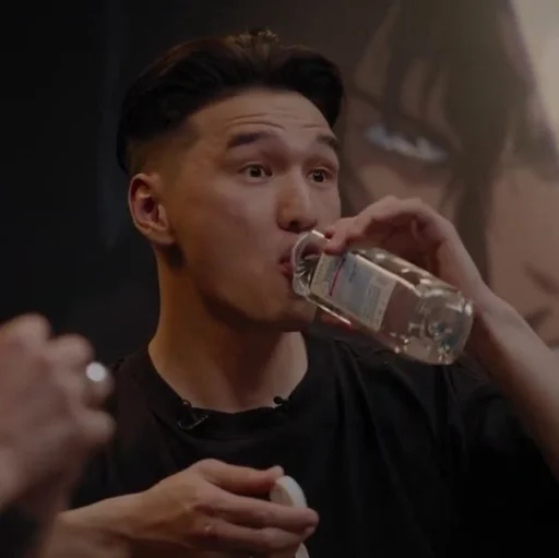 person human face soft drink