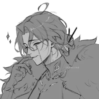 Sticker 𝕯𝖔𝖙𝖙𝖔𝕷𝖔𝖓𝖊.cr @zefiraine.By @Be_rt. - 0