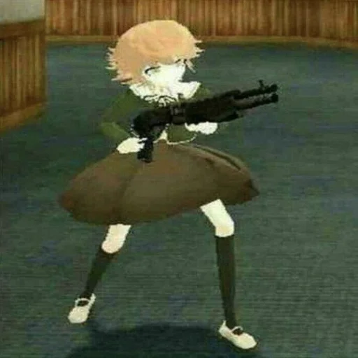 cartoon rifle weapon