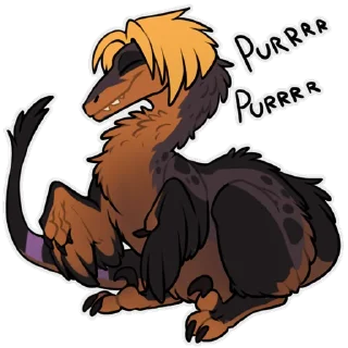 Sticker Zazush the dragon - 0