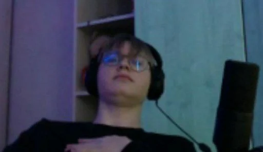 human face person headphones