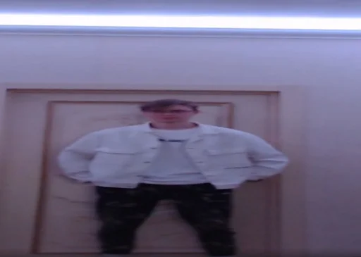 person wall human face