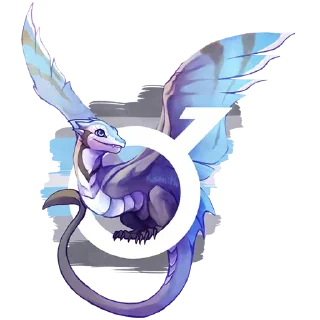 Стикер Драконы - 9