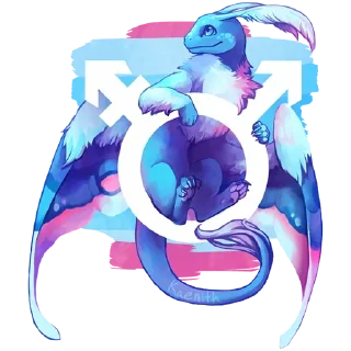 Стикер Драконы - 4