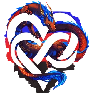 Стикер Драконы - 5