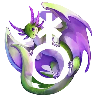 Стикер Драконы - 6