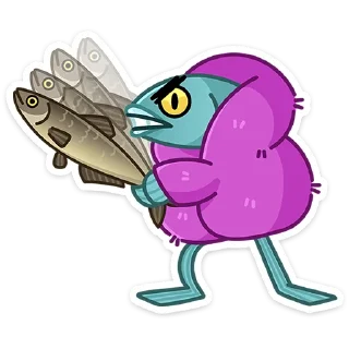 Sticker Шура под шубой :: @stickroom - 1