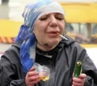 Sticker Ты шо дура ебанулась? - 2