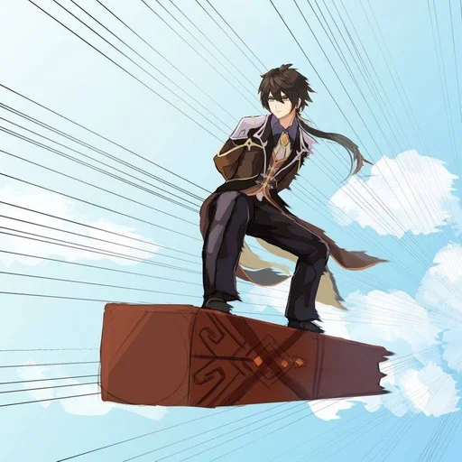 небо аниме мультфильм