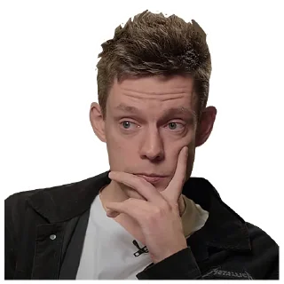 Sticker Дудь слушает интеллектуала - 4