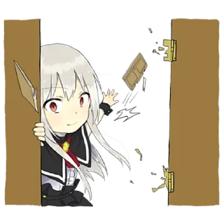 Стикер Маленькая дьяволица @nyasticks - 9