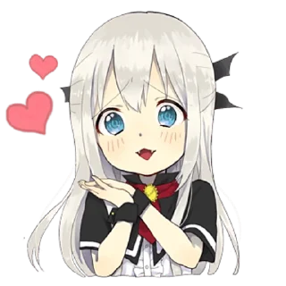 Стикер Маленькая дьяволица @nyasticks - 3