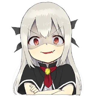 Стикер Маленькая дьяволица @nyasticks - 6