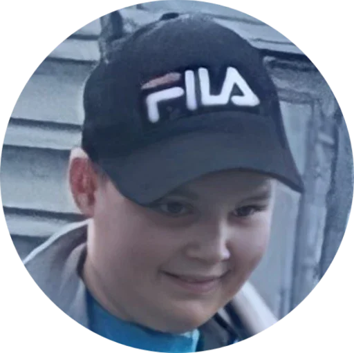 person human face cap