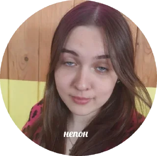 Стикер школьницы - 4