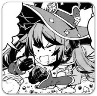 Стикер чб геншин @dilonshy - 9