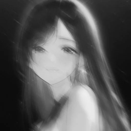 черно-белый девочка портрет