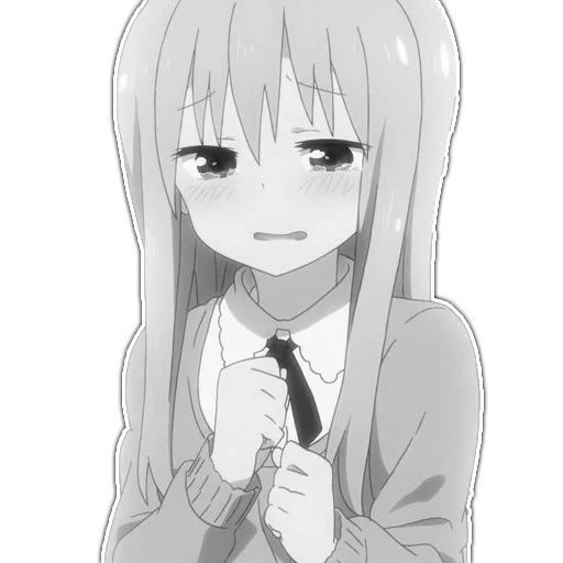 Sticker ebycheeanime_blackandwhite - 1