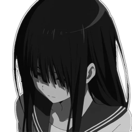 Sticker ebycheeanime_blackandwhite - 1