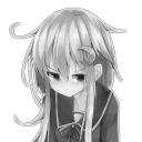 Стикер Black&White @ebycheeanimebot - 11