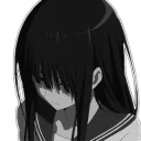 Стикер Black&White @ebycheeanimebot - 8